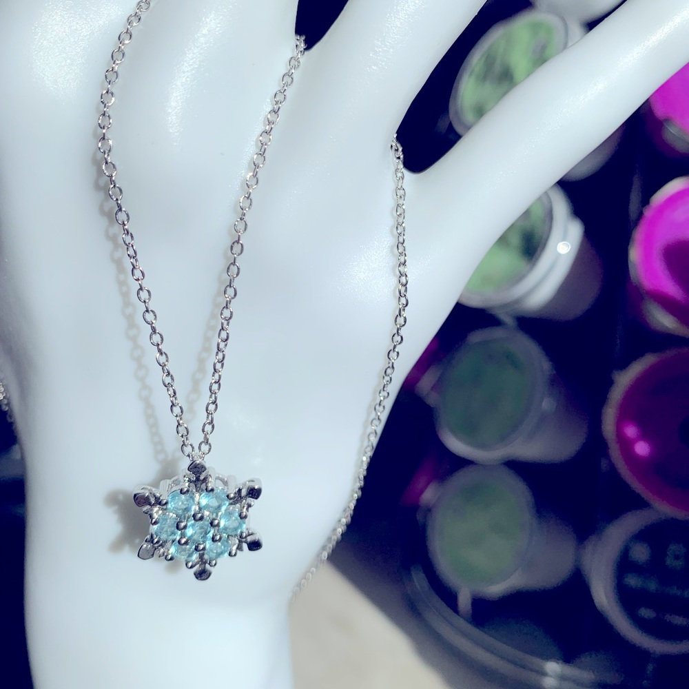 NWOT light blue necklace  18”